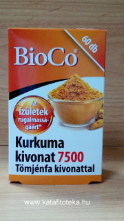 BIOCO KURKUMA 7500 KIVONAT TÖMJÉNFA KIVONATTAL 60 DB